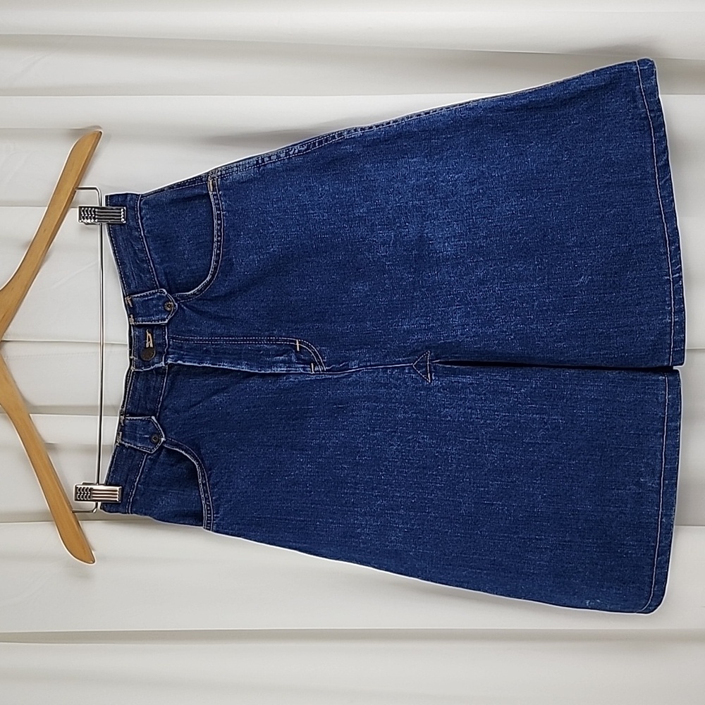 Landlubber  Vintage Denim Skirt Dark Wash